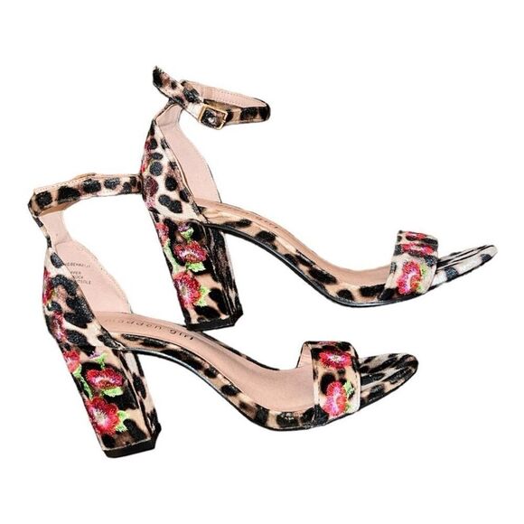 Madden Girl Animal Print Block Heel Sandals Size 6.5 - Picture 4 of 6